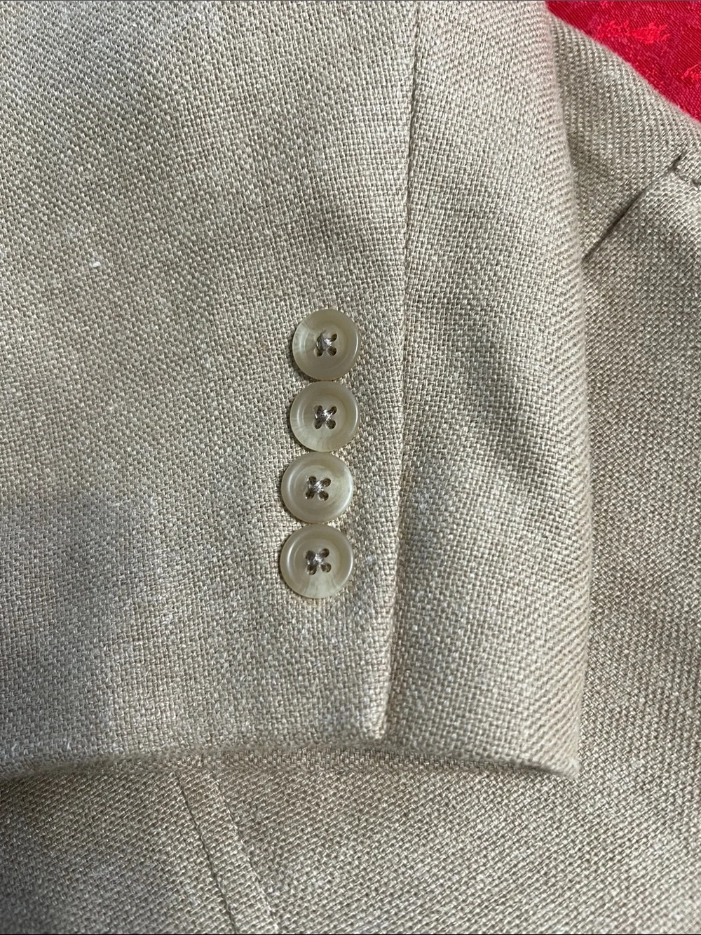 Polo University Club Ralph Lauren Men’s Beige 3-Button Blazer Made in Canada